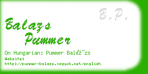 balazs pummer business card